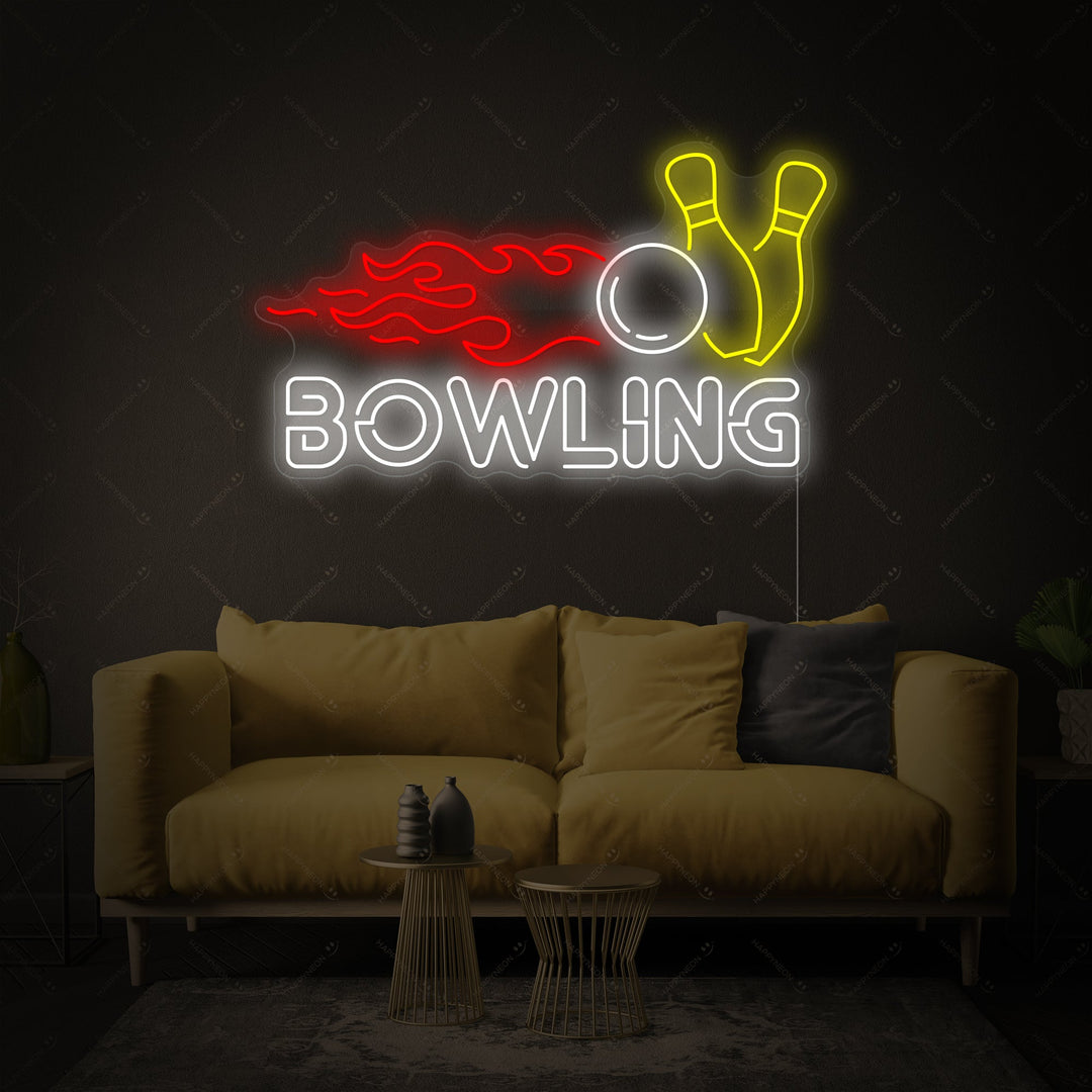 "Bowling" Neonkyltti