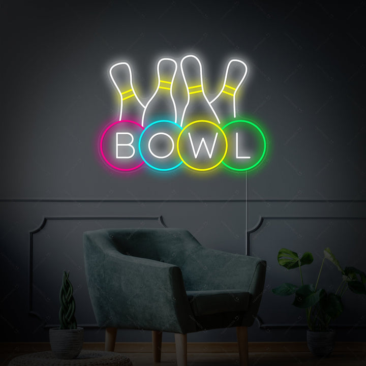 "Bowling Shop Logo" Neonkyltti