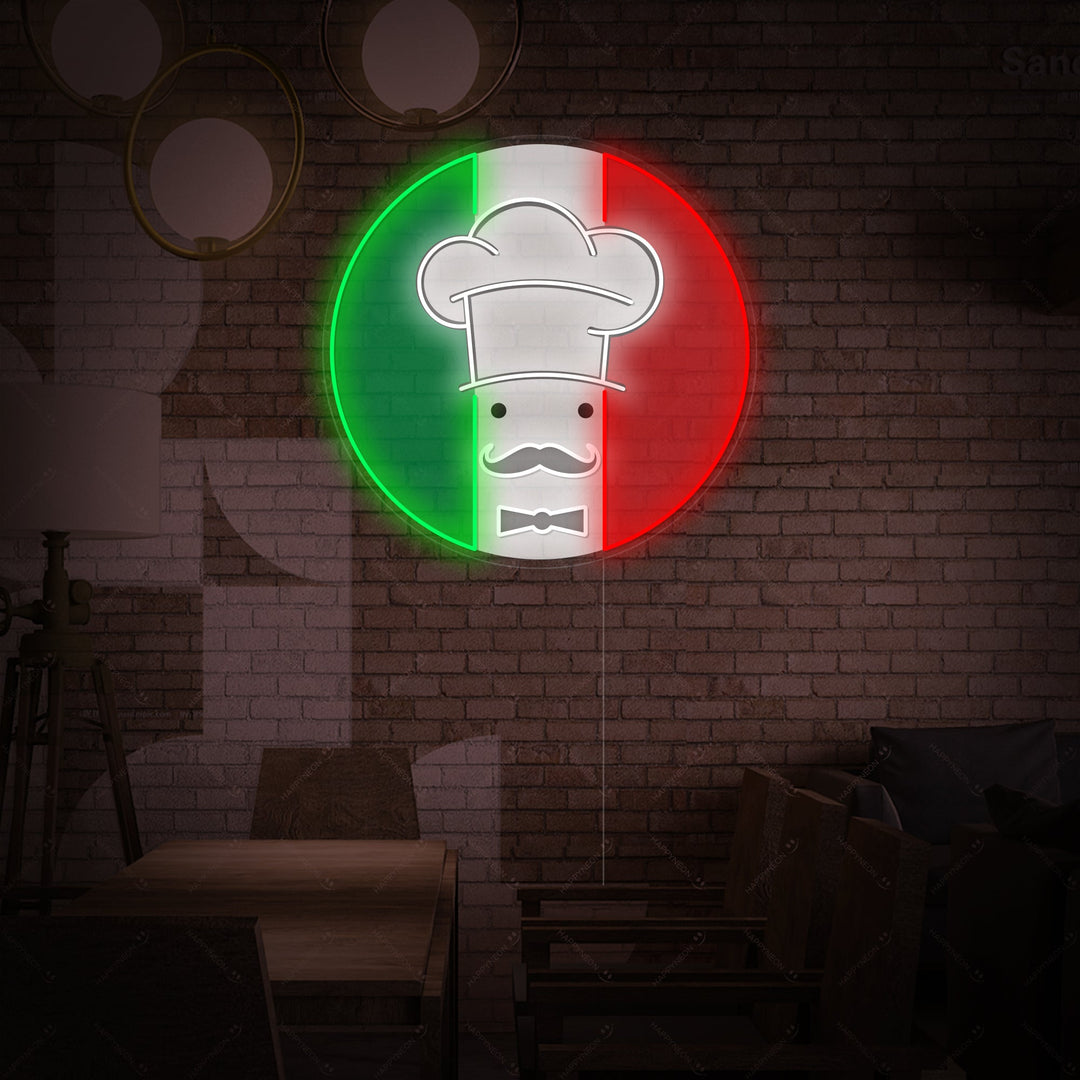 "Chef italialainen ravintola logo" Neonkyltti