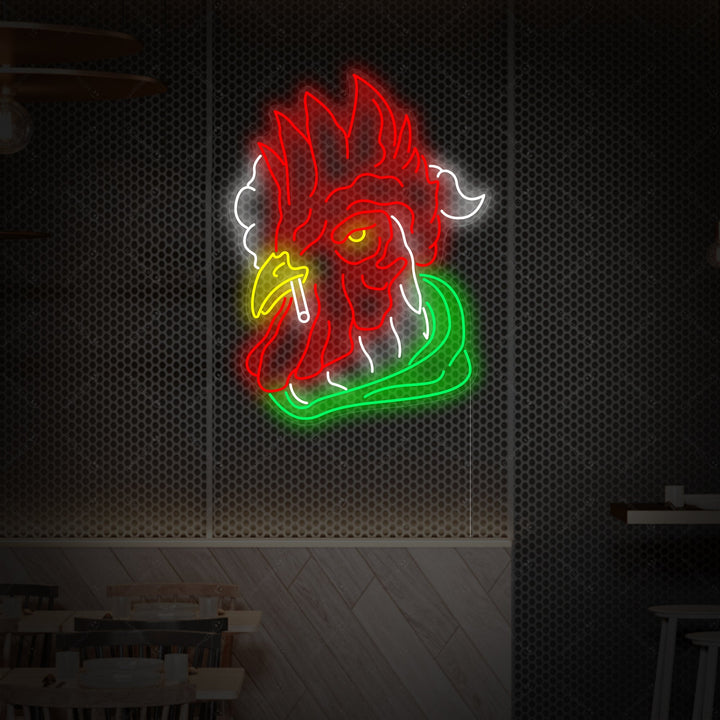 "Chicken Smoking" Neonkyltti