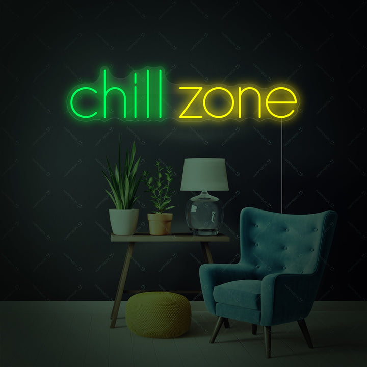 "Chill Zone" Neonkyltti