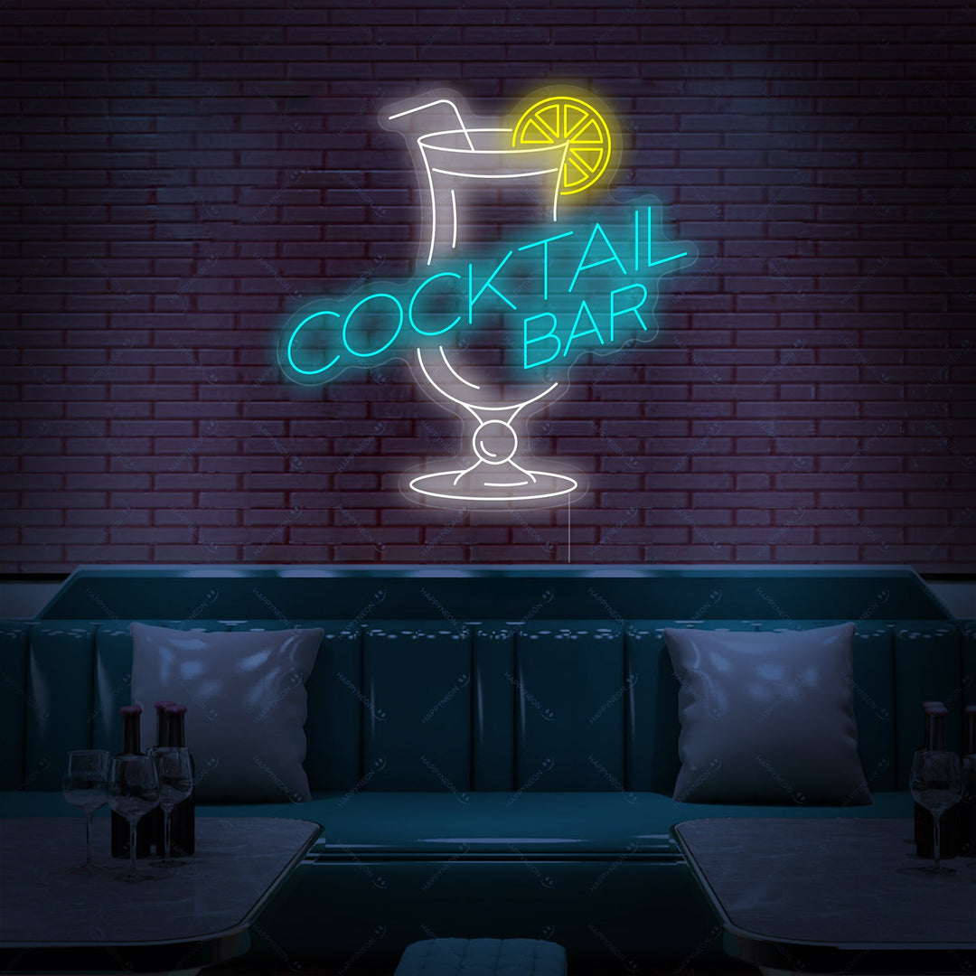 "Cocktails Bar" Neonkyltti