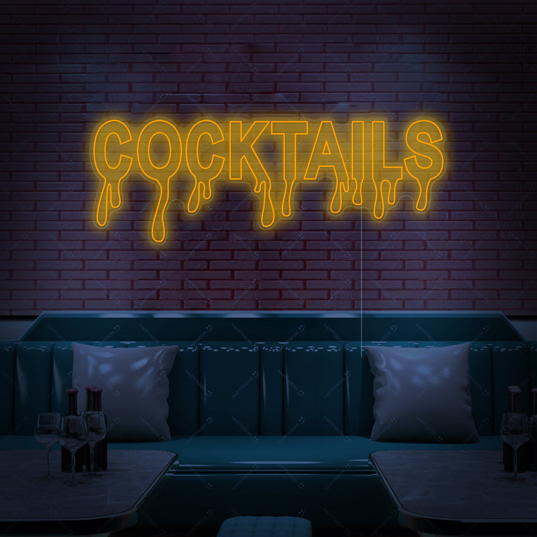 "Cocktails" Neonkyltti