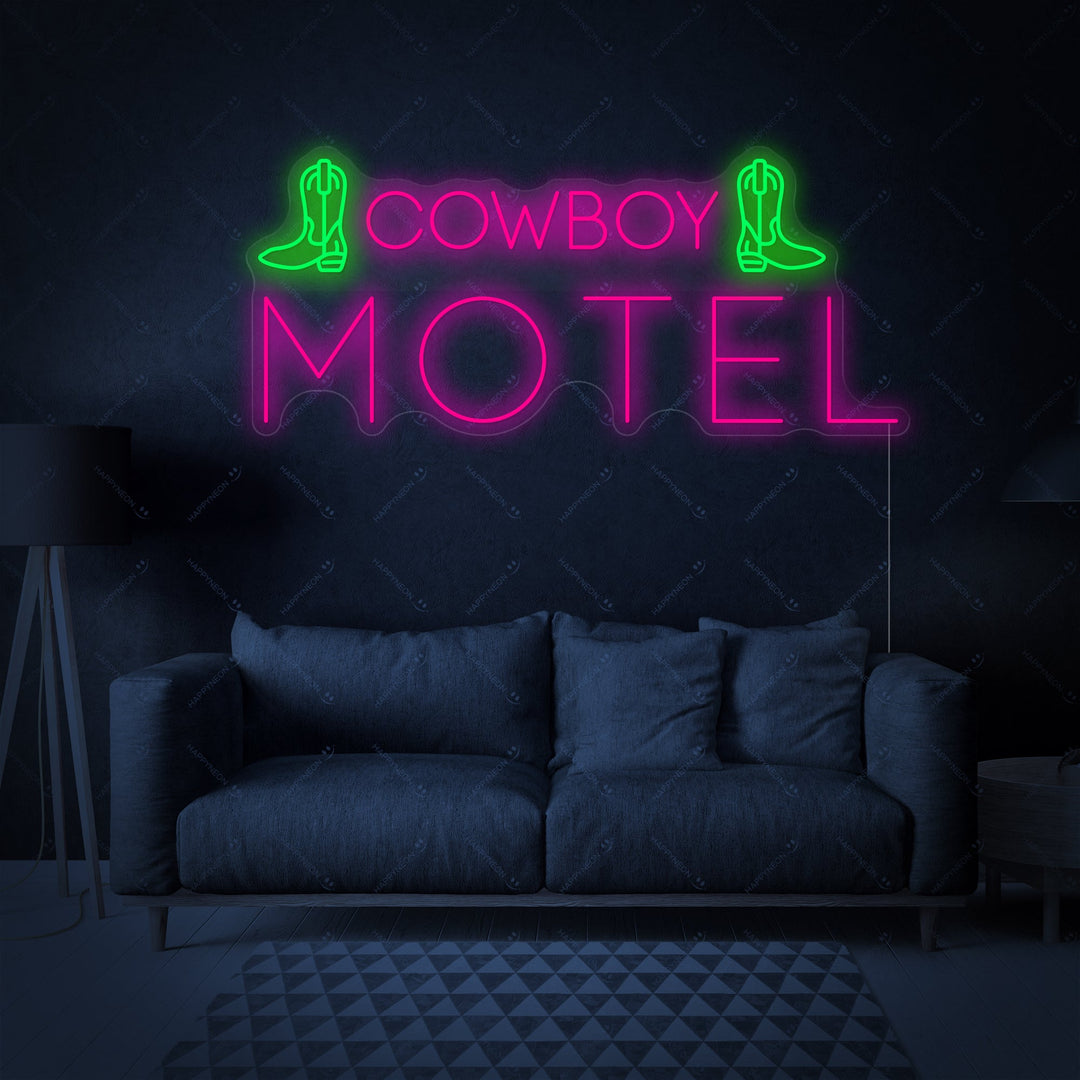 "Cowboy Motel" Neonkyltti