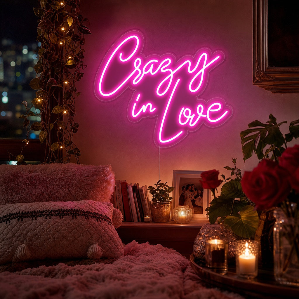 "Crazy In Love Neon" Neonkyltti