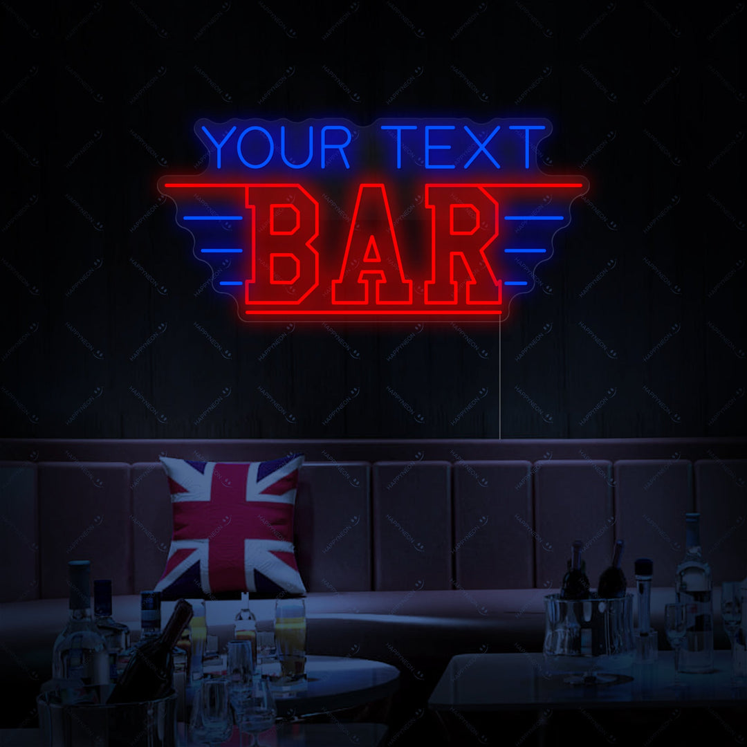 "Custom Bar" Neonkyltti