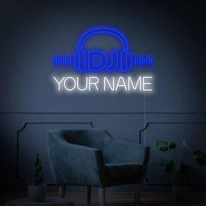 "Custom Dj Logo" Neonkyltti