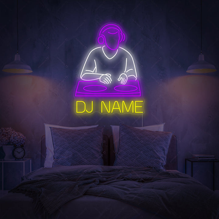 "Custom Dj Logo" Neonkyltti