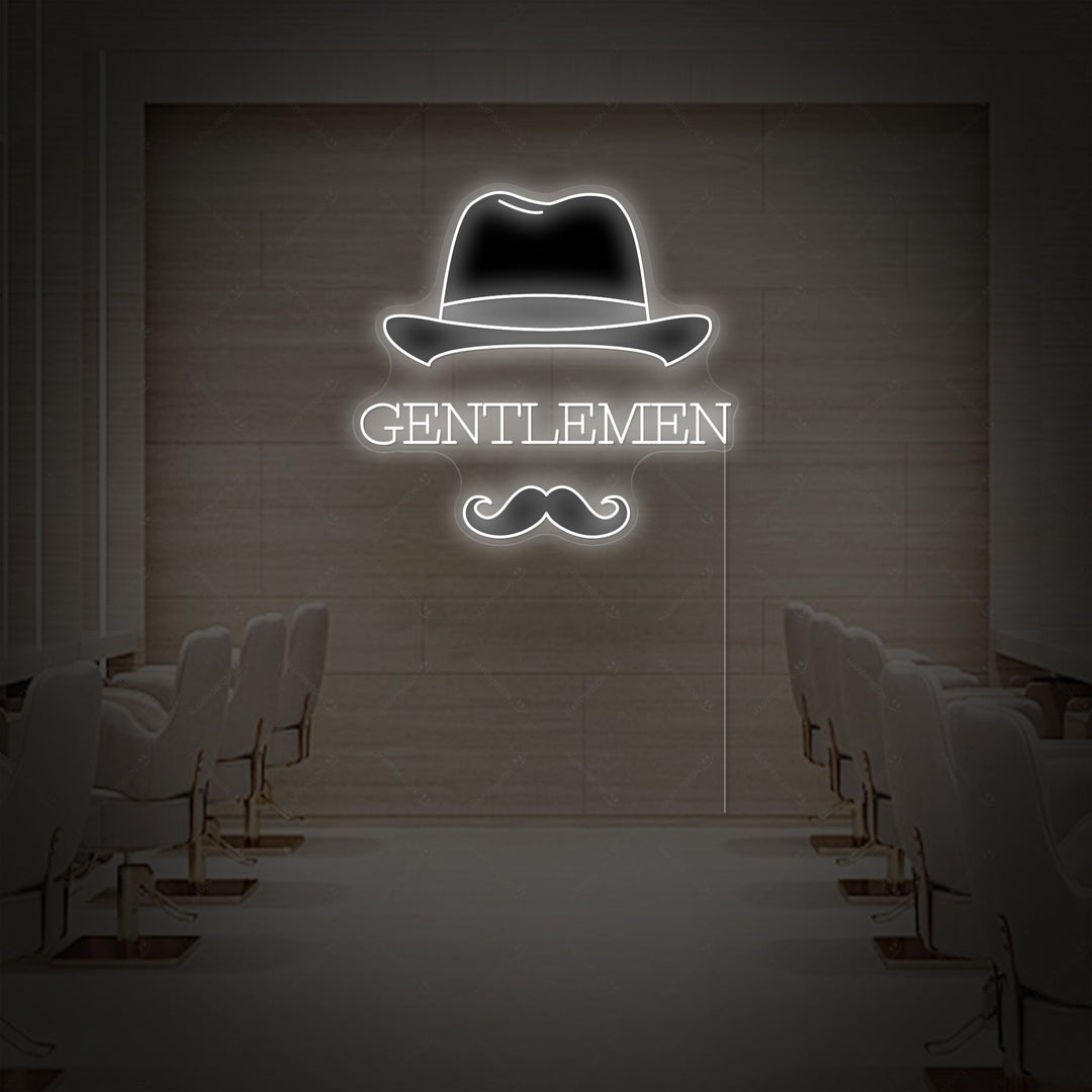 "Gentlemen" Neonkyltti