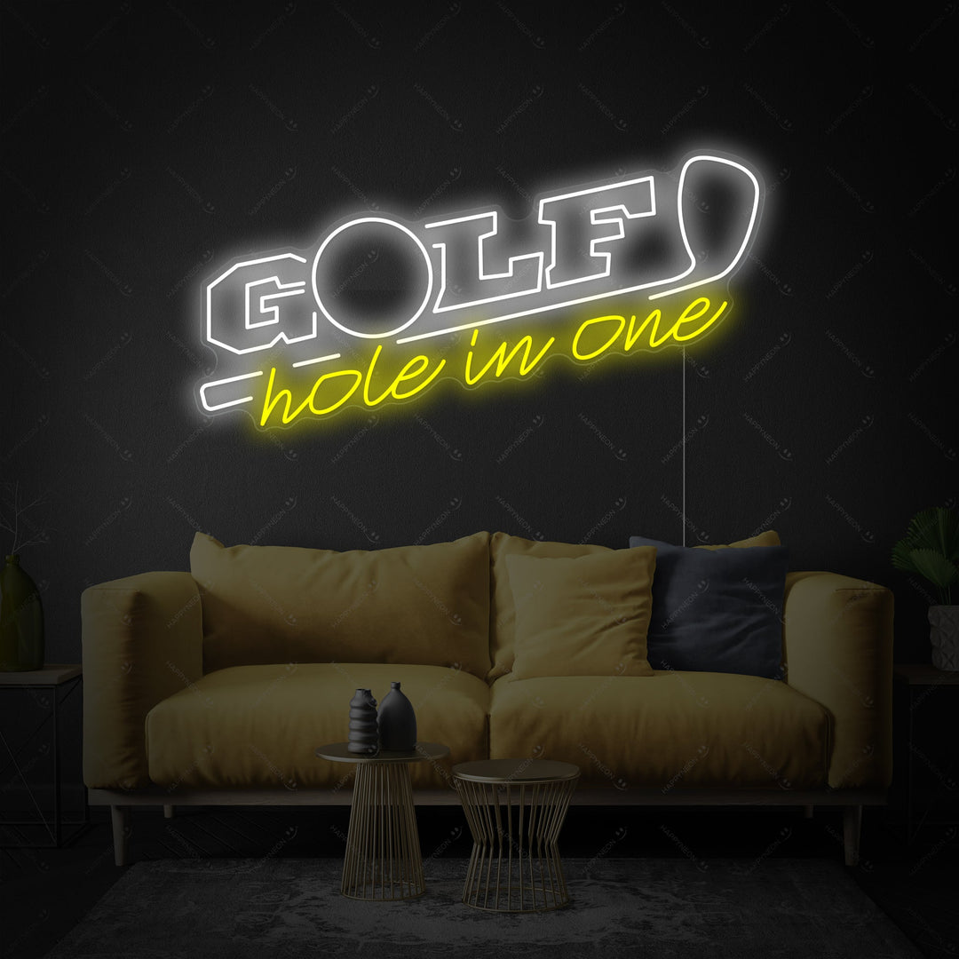 "Golf Hole In One" Neonkyltti