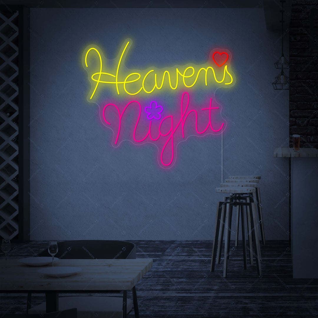 "Heavens Night" Neonkyltti