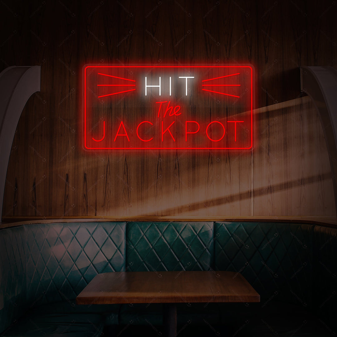 "Hit The Jackpot" Neonkyltti