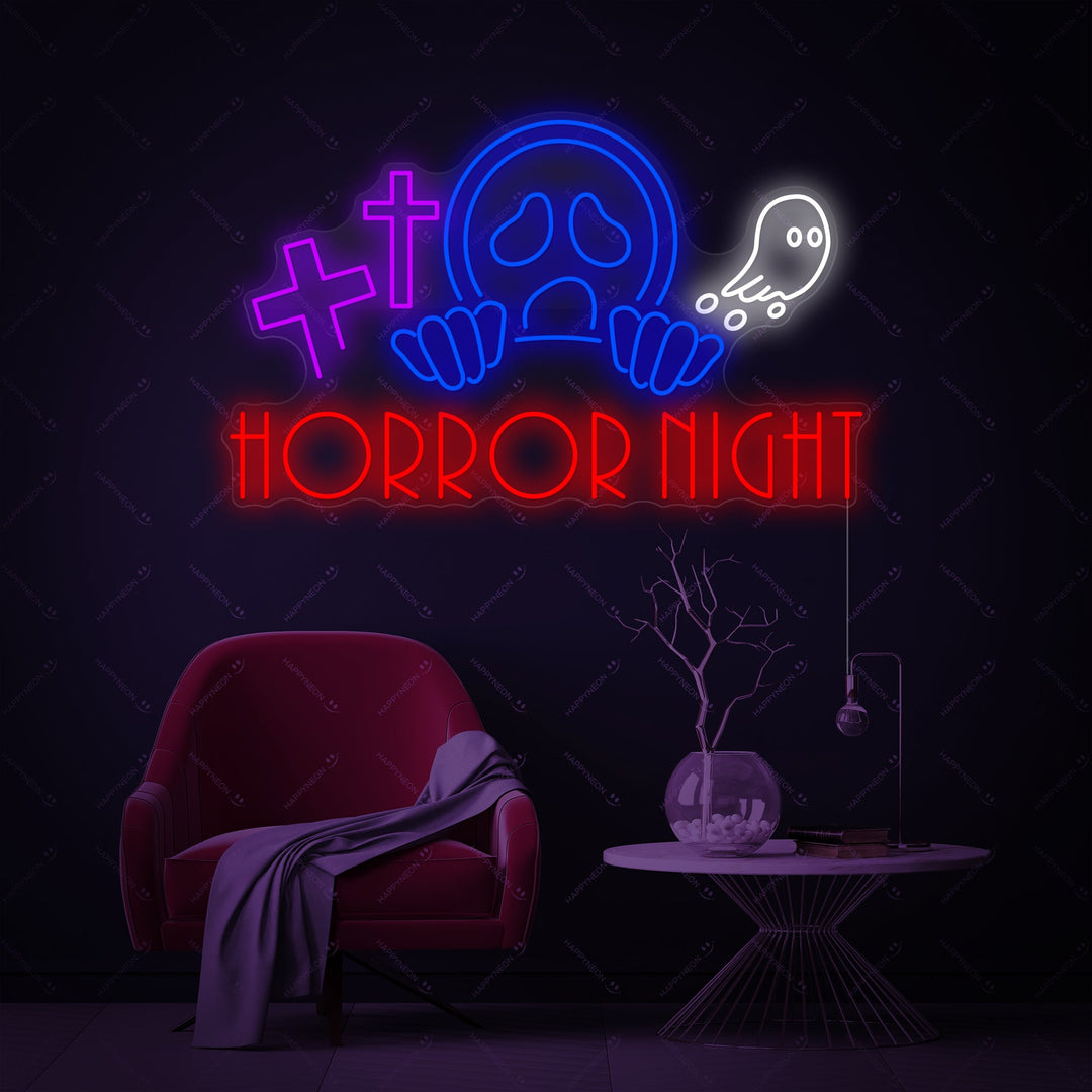 "Horror Night" Neonkyltti