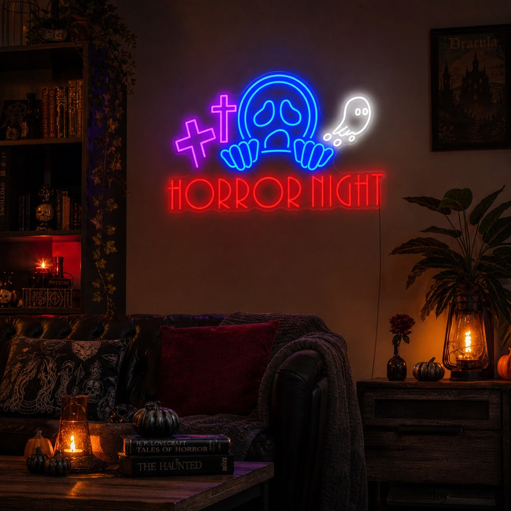 "Horror Night" Neonkyltti
