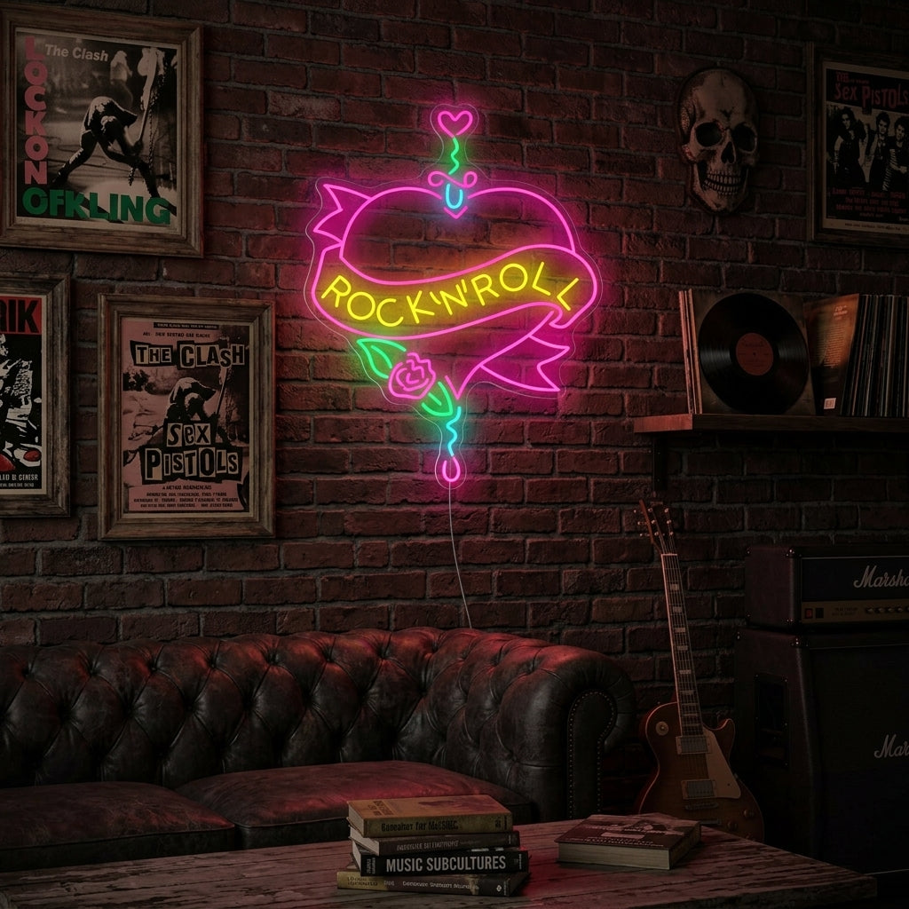 "Rock N Roll" Neonkyltti
