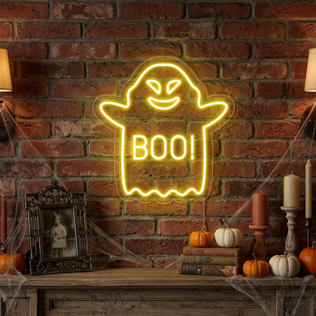 "Boo Aave" Neonkyltti