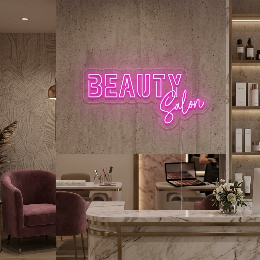 "Beauty Salon" Neonkyltti