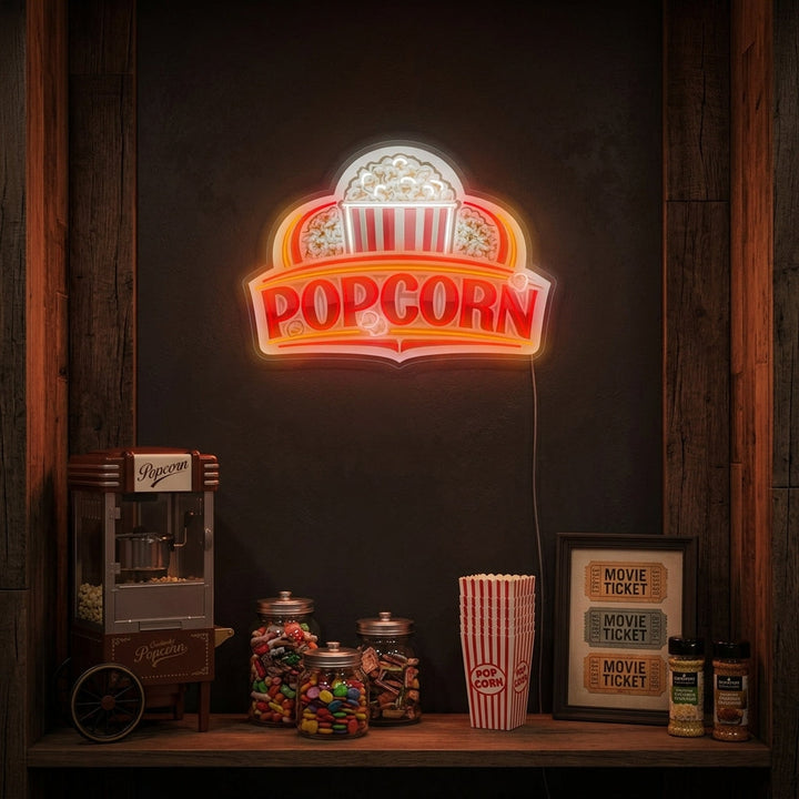"popcorn" Neonkyltti