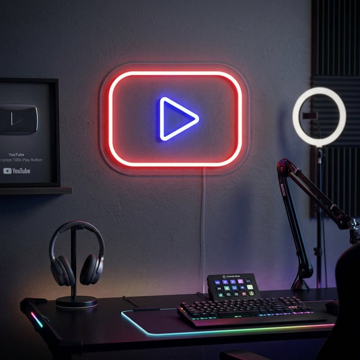 "Youtube Logo" Neonkyltti