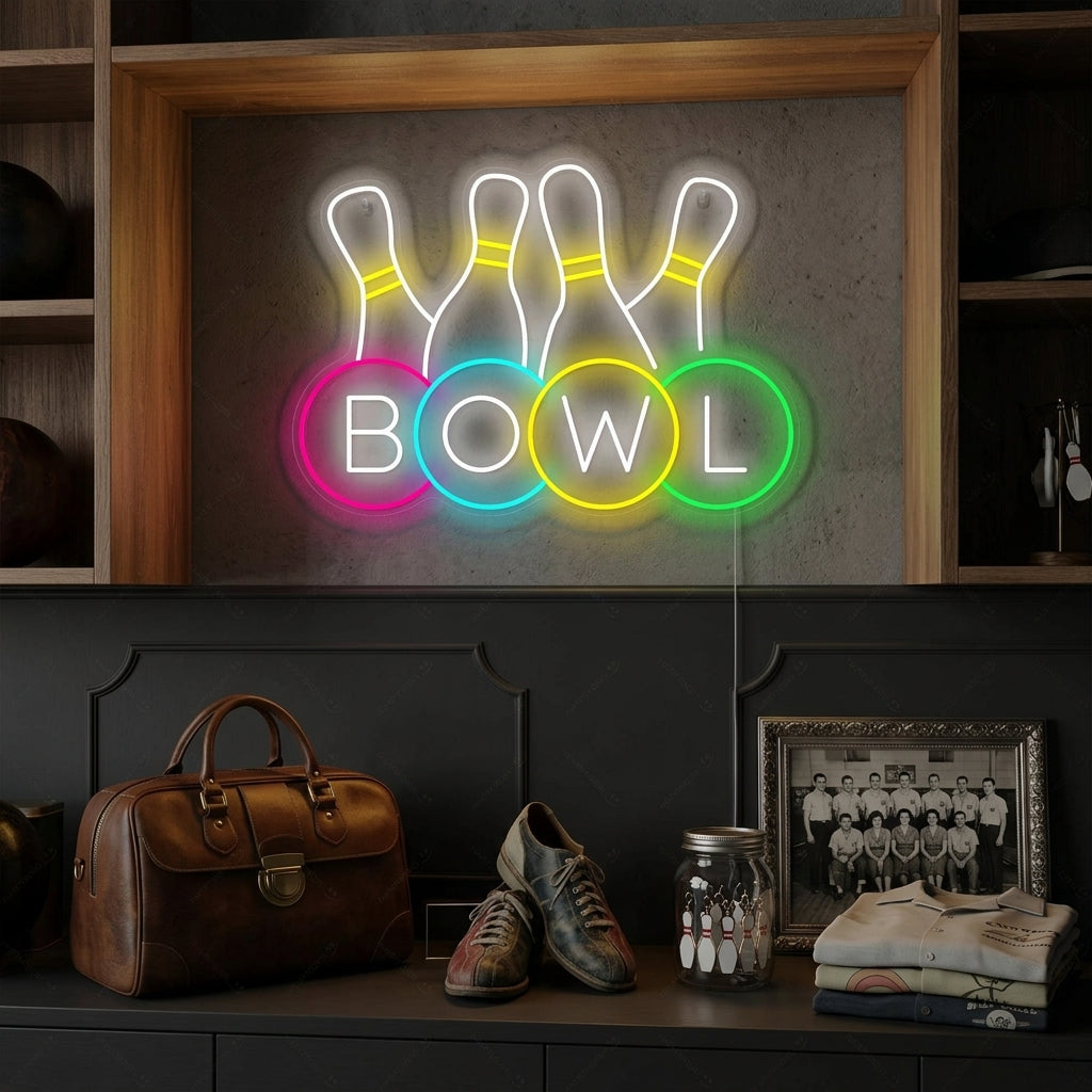 "Bowling Shop Logo" Neonkyltti