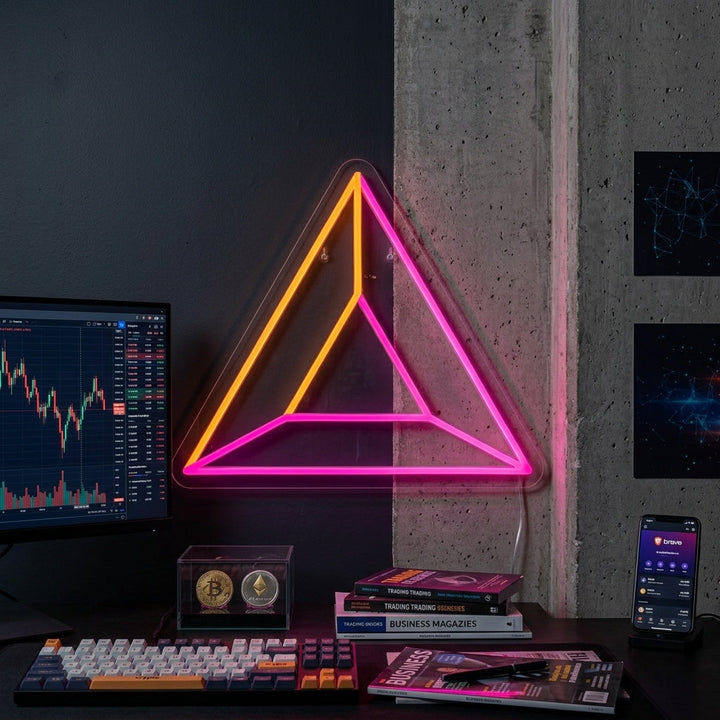 "Brave Kolikko" Neonkyltti