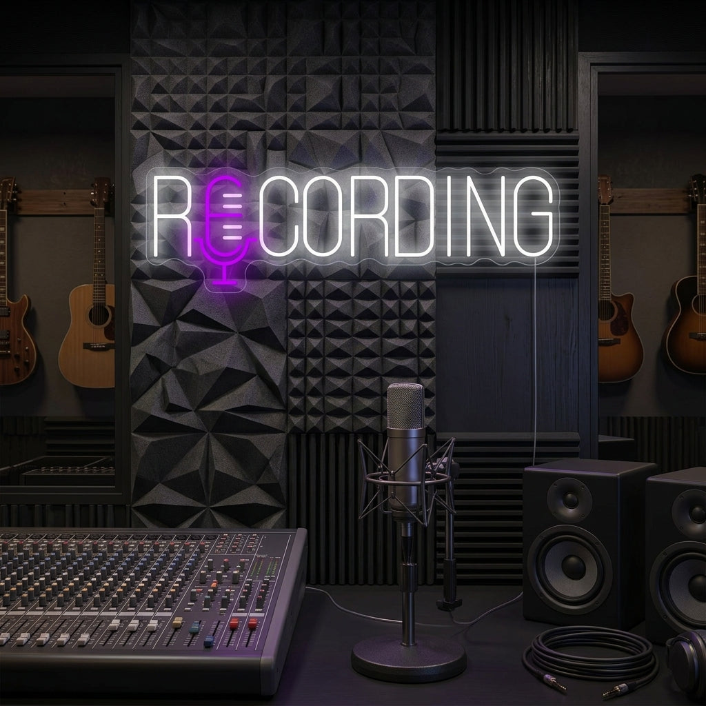"Recording" Neonkyltti