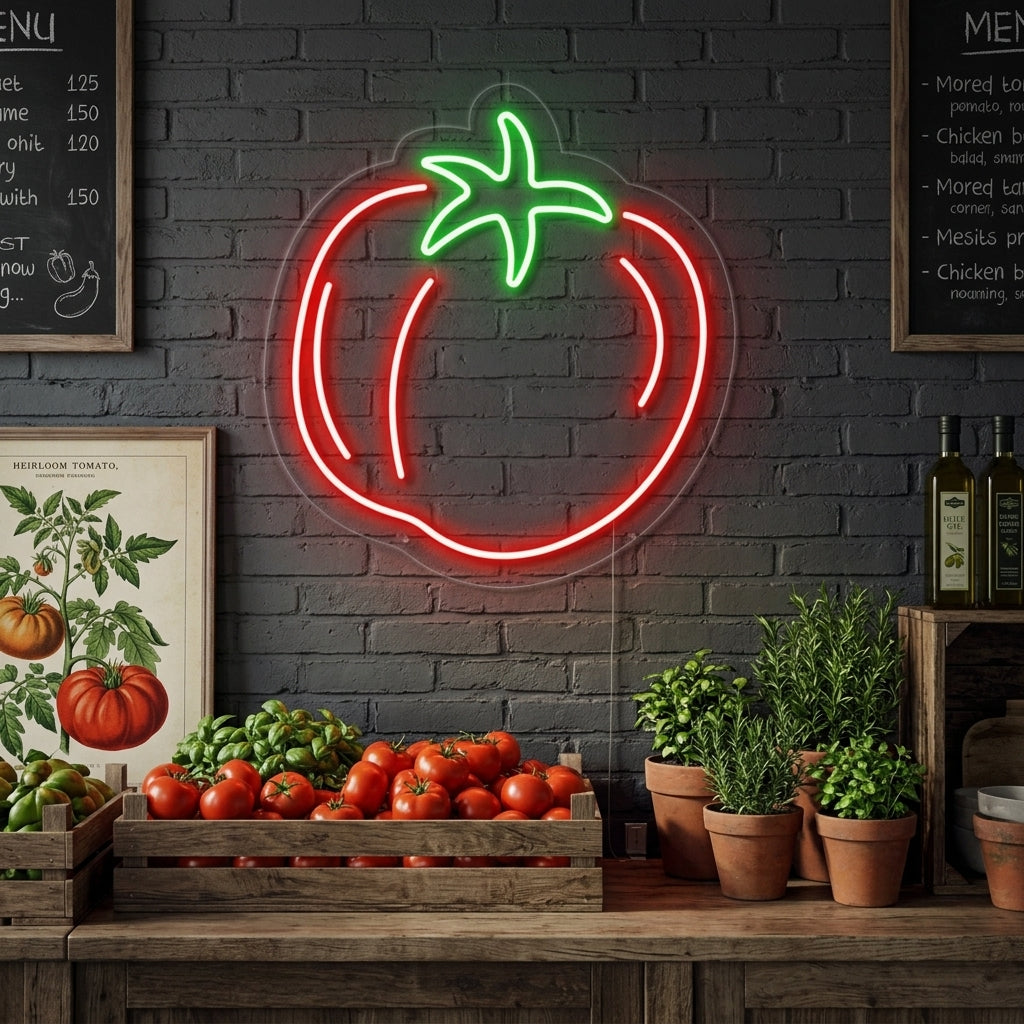 "Tomaatti" Neonkyltti