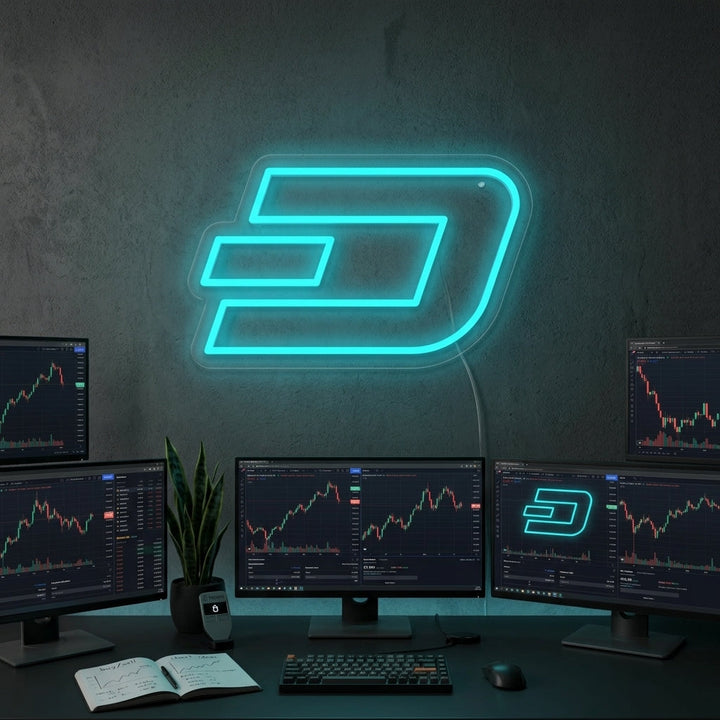 "Dash Kolikko" Neonkyltti