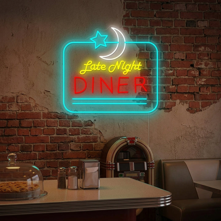 "Late Night Diner" Neonkyltti