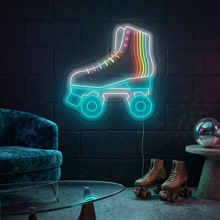 "Rullaluistimet" Neonkyltti