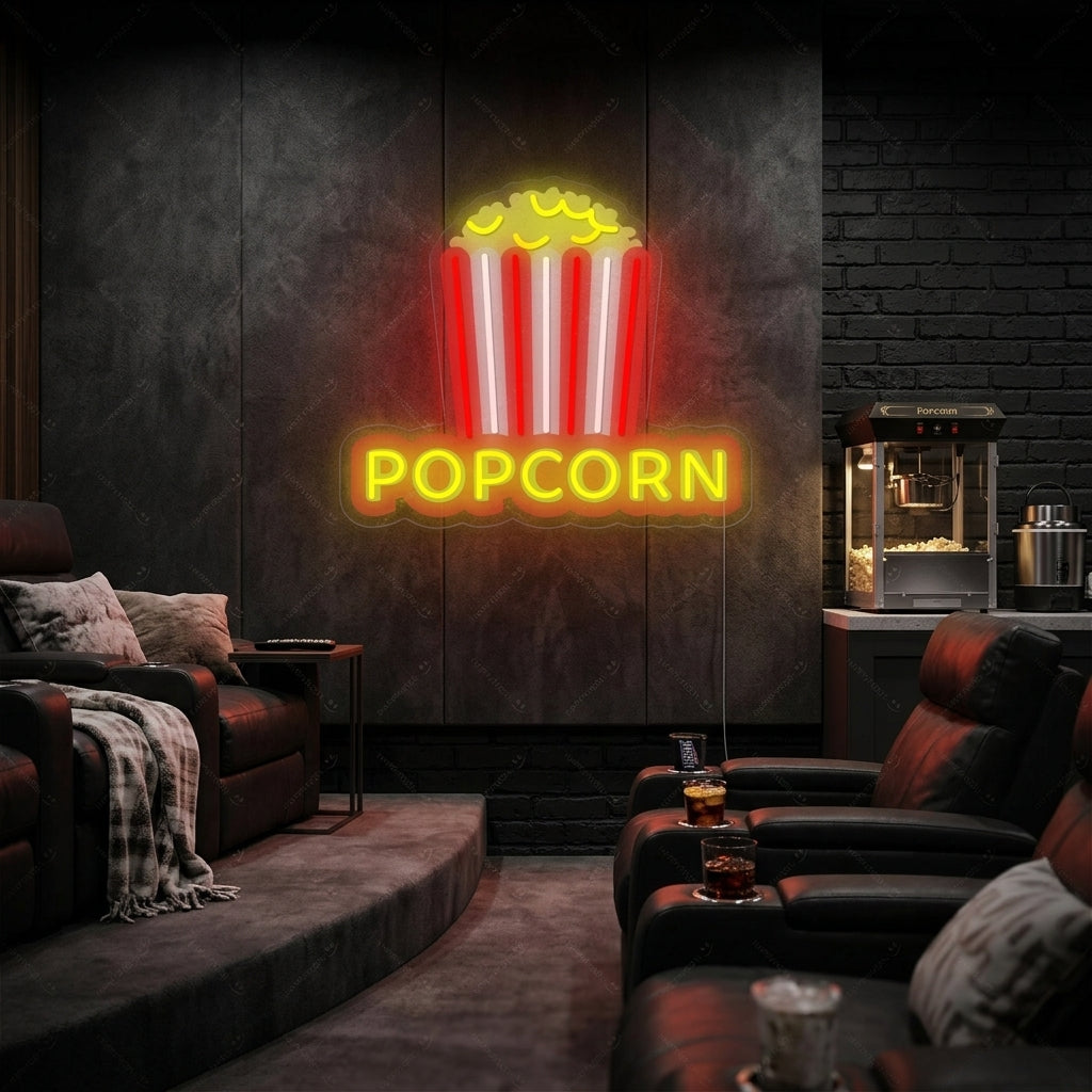 "popcorn" Neonkyltti