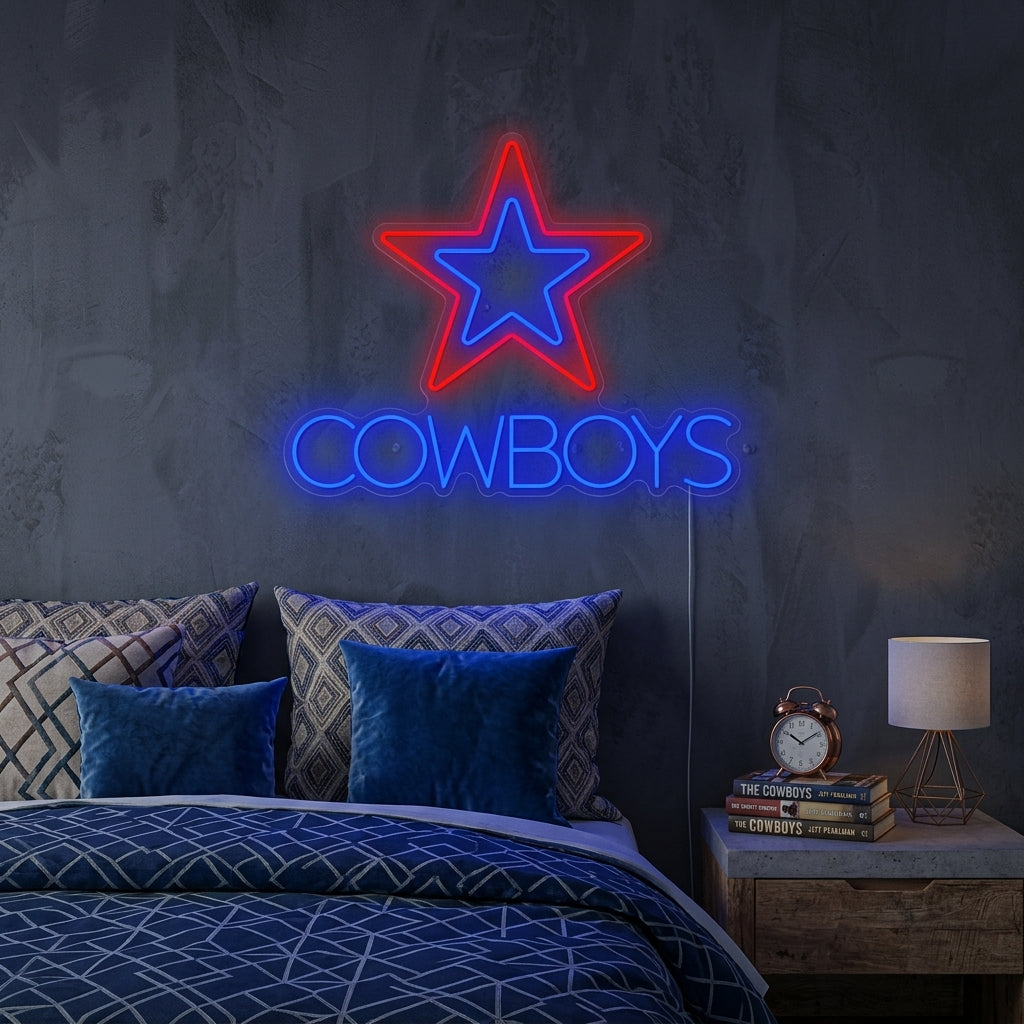 "Cowboys" Neonkyltti