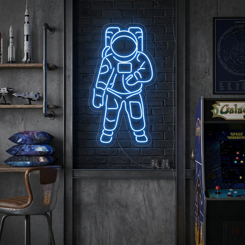 "Astronautti" Neonkyltti