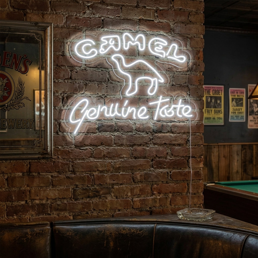 "Camel Genuine Taste" Neonkyltti