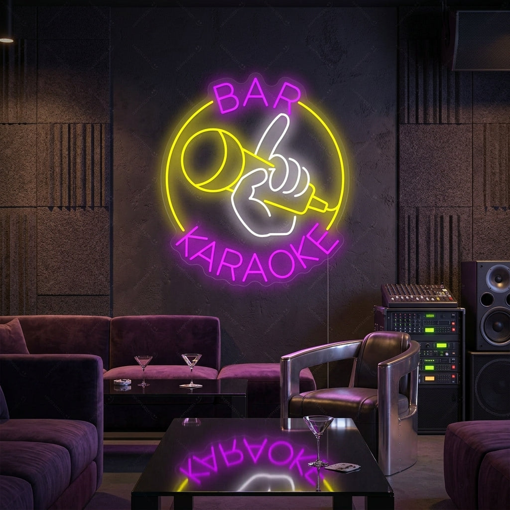 "Karaoke Bar" Neonkyltti