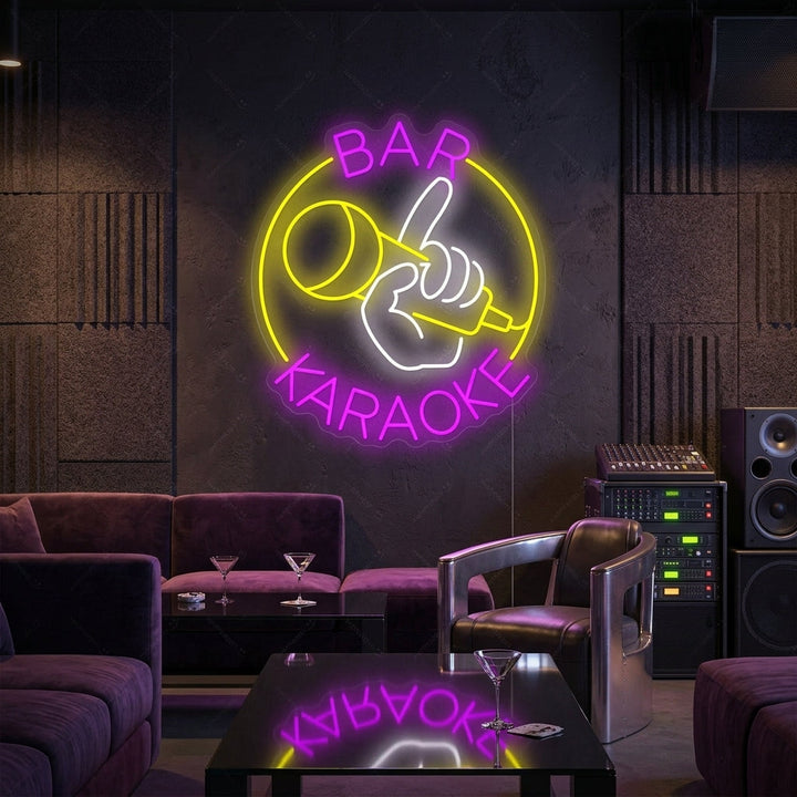 "Karaoke Bar" Neonkyltti