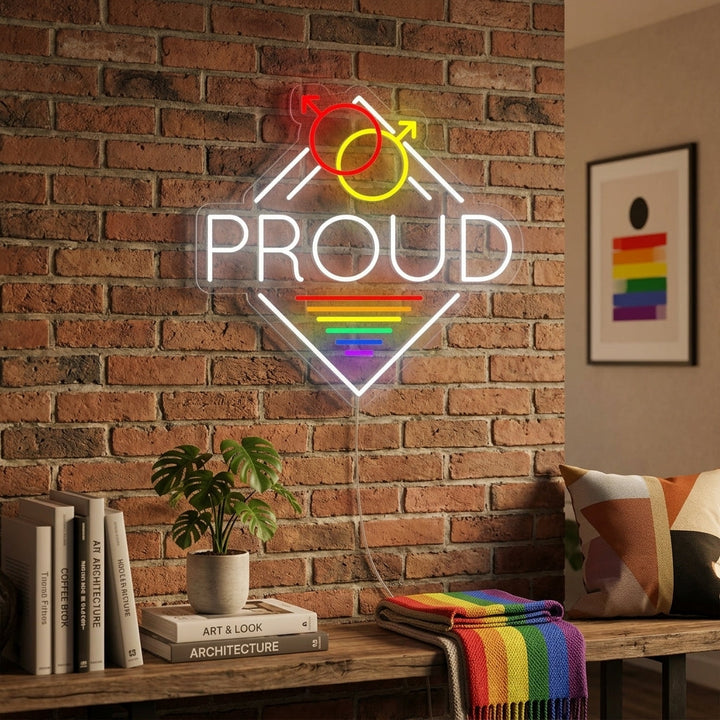 "LGBT Proud" Neonkyltti