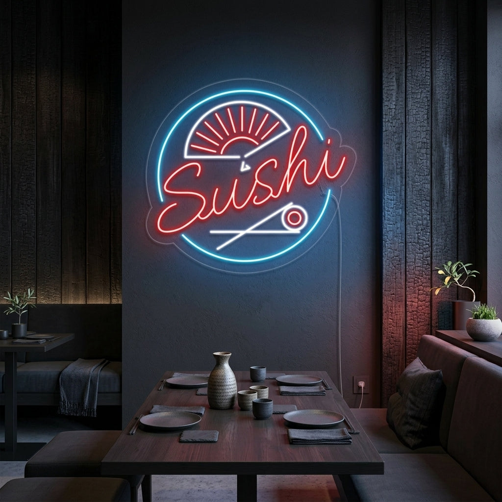 "Sushi" Neonkyltti