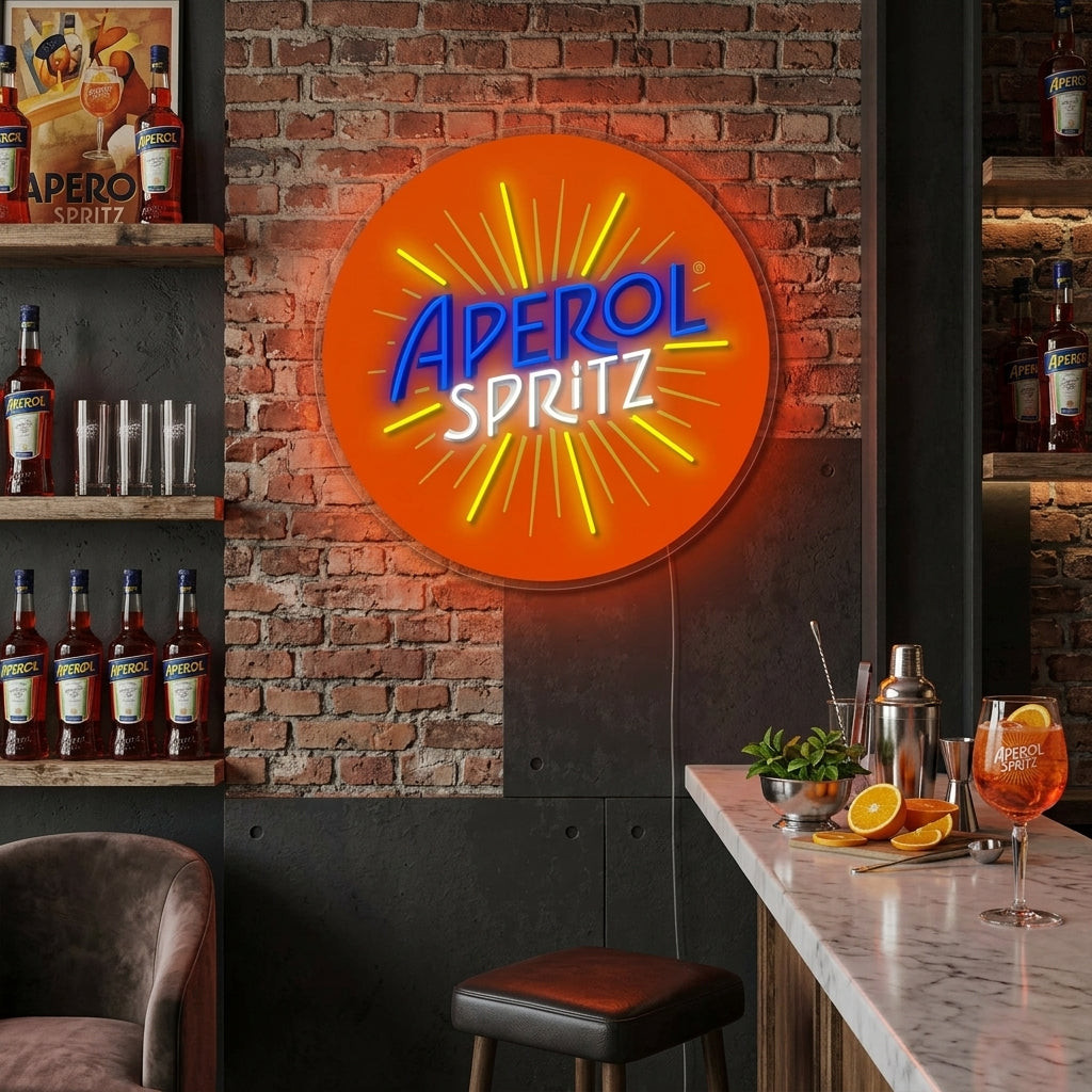 "Italia Aperol Spritz" Neonkyltti