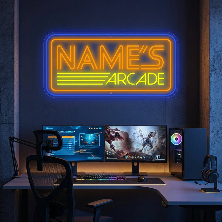 "Custom Arcade" Neonkyltti