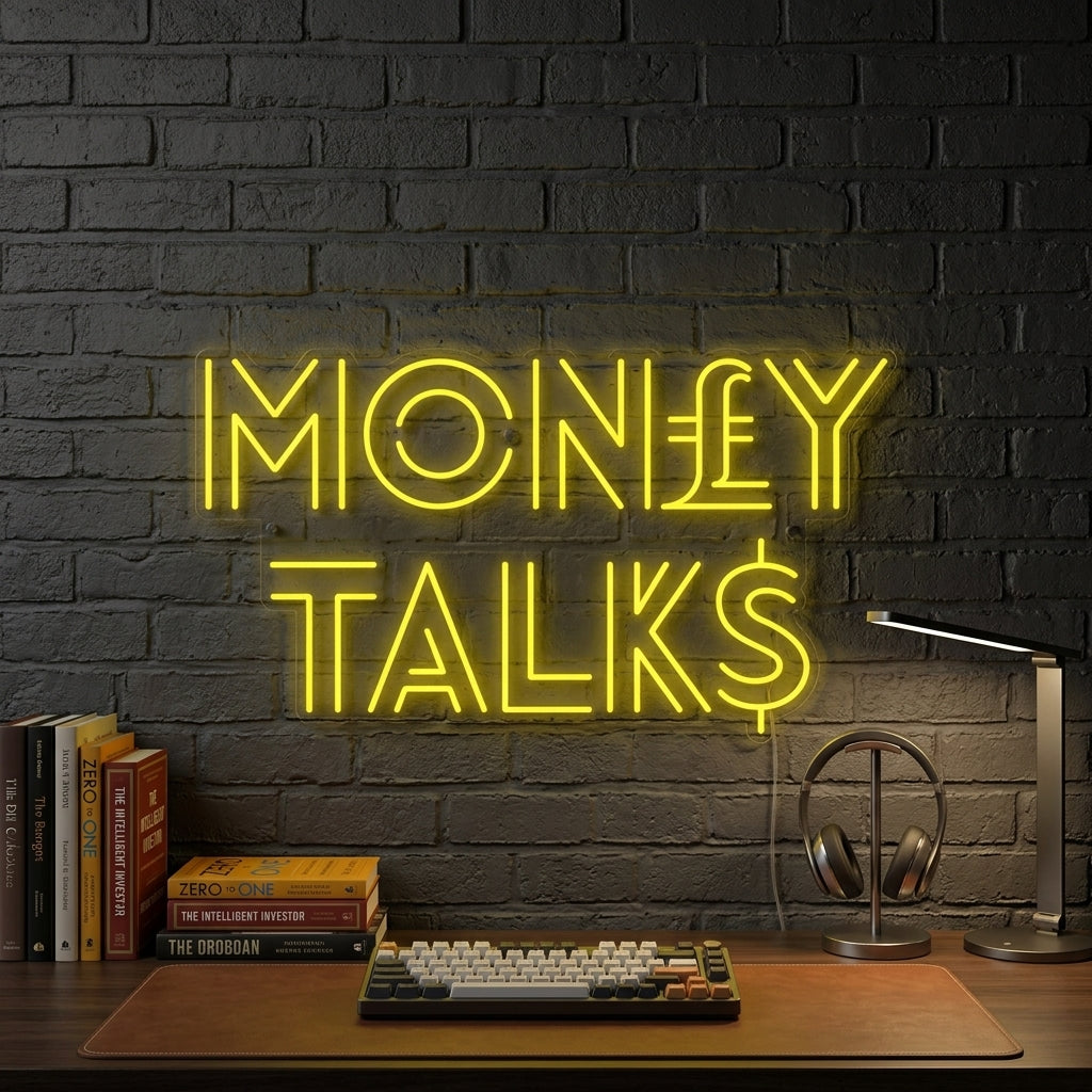 "Money Talks" Neonkyltti