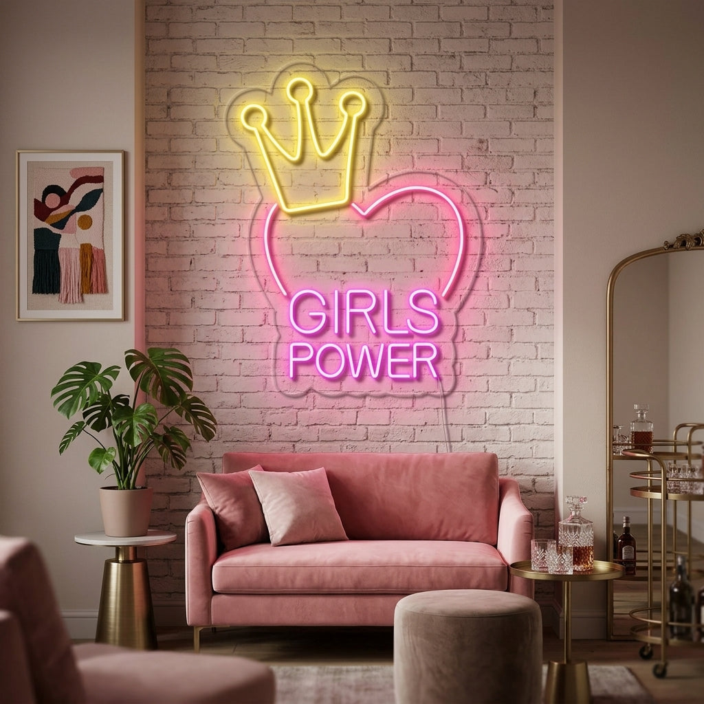 "Girls Power" Neonkyltti