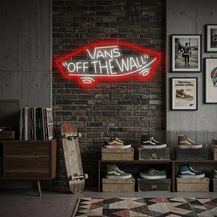 "Vans Off The Wall" Neonkyltti