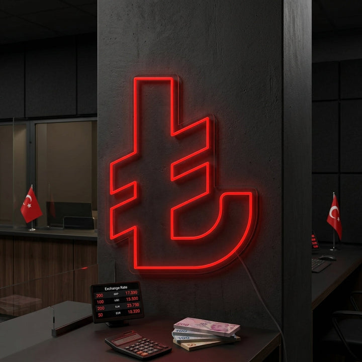 "Turkin Liira" Neonkyltti