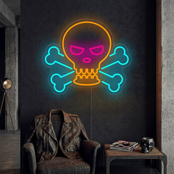 "Kallo Ja Luut" Neonkyltti