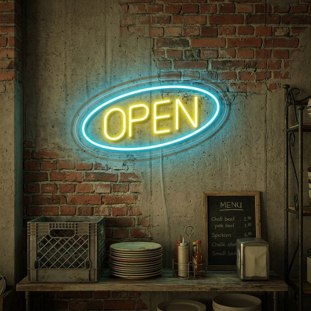 "Open" Neonkyltti