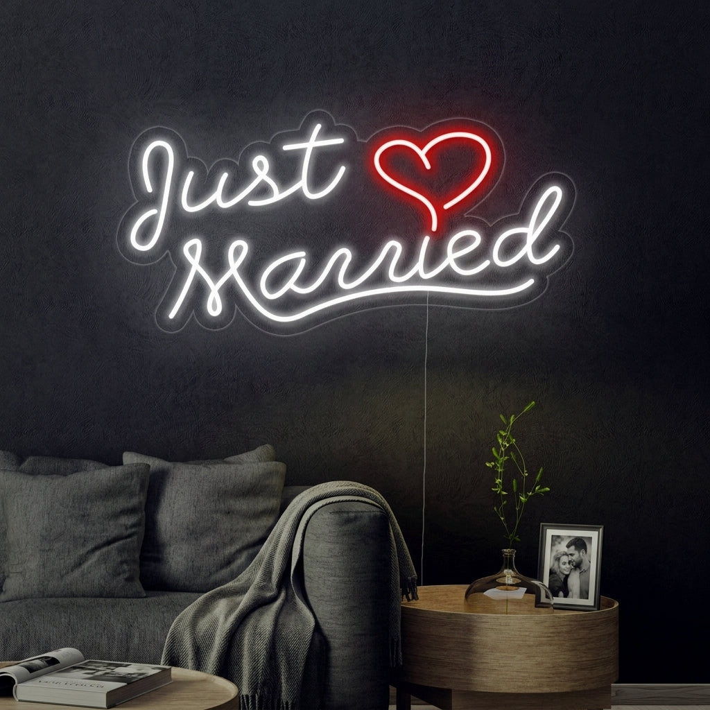 "Just Married" Neonkyltti