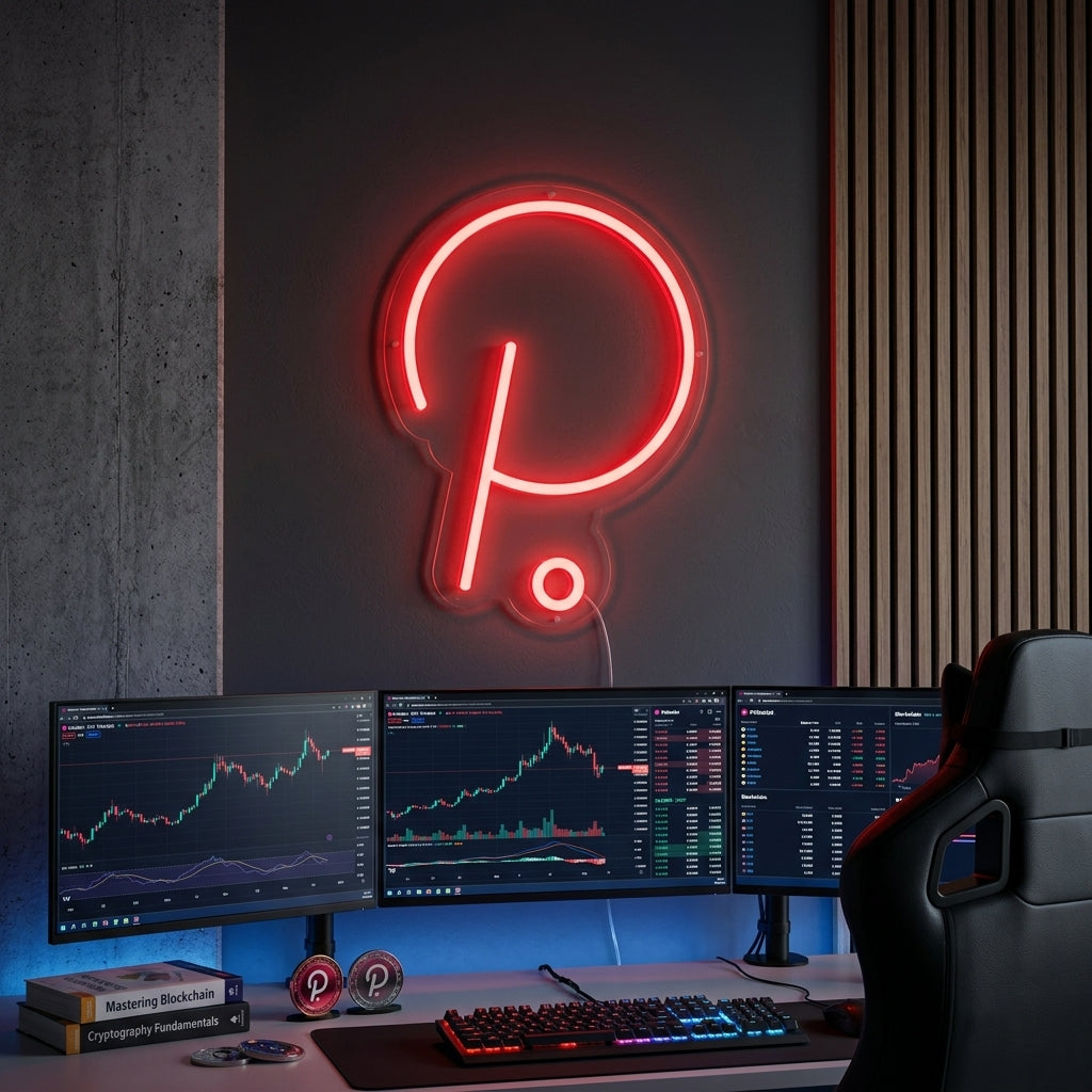 "Polkadot-Logo" Neonkyltti