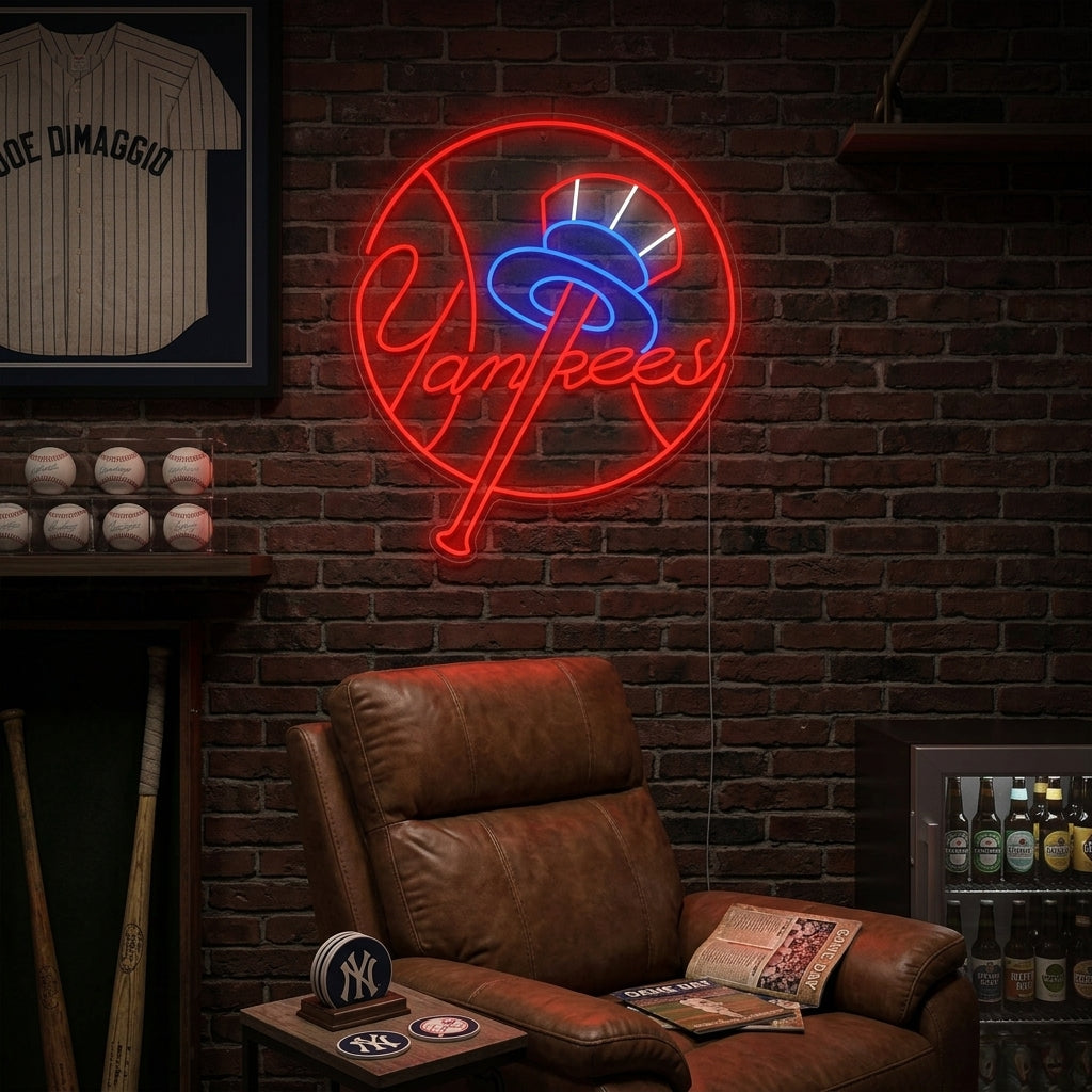 "Baseball joukkueen logo" Neonkyltti