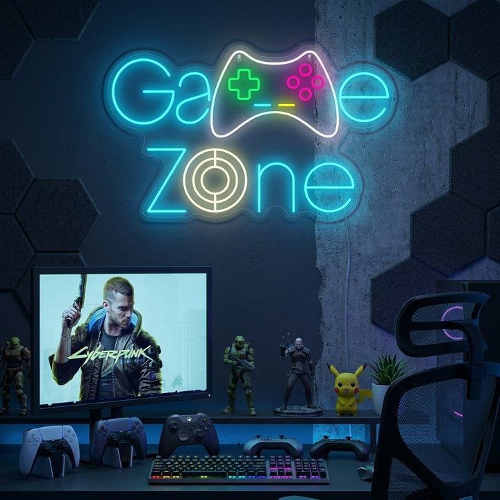 "Game Zone" Neonkyltti